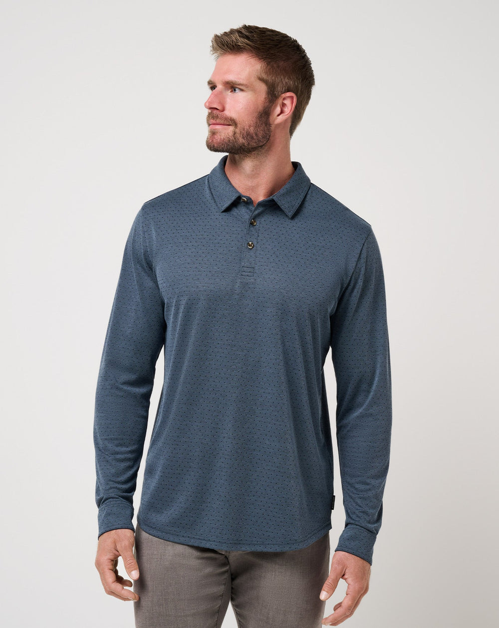TravisMathew | Handsome Town Long Sleeve Polo