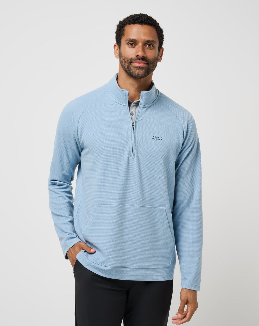 TravisMathew | Performance Waffle Quarter Zip