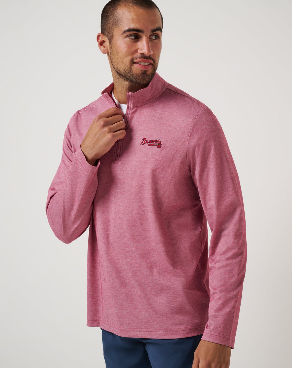 TravisMathew | Atlanta Braves Time To Tailgate Quarter Zip