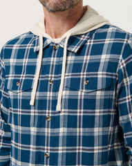 TravisMathew | Cloud Flannel Hooded Button-Up