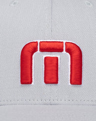 TravisMathew | Red White Iconic Snapback Hat