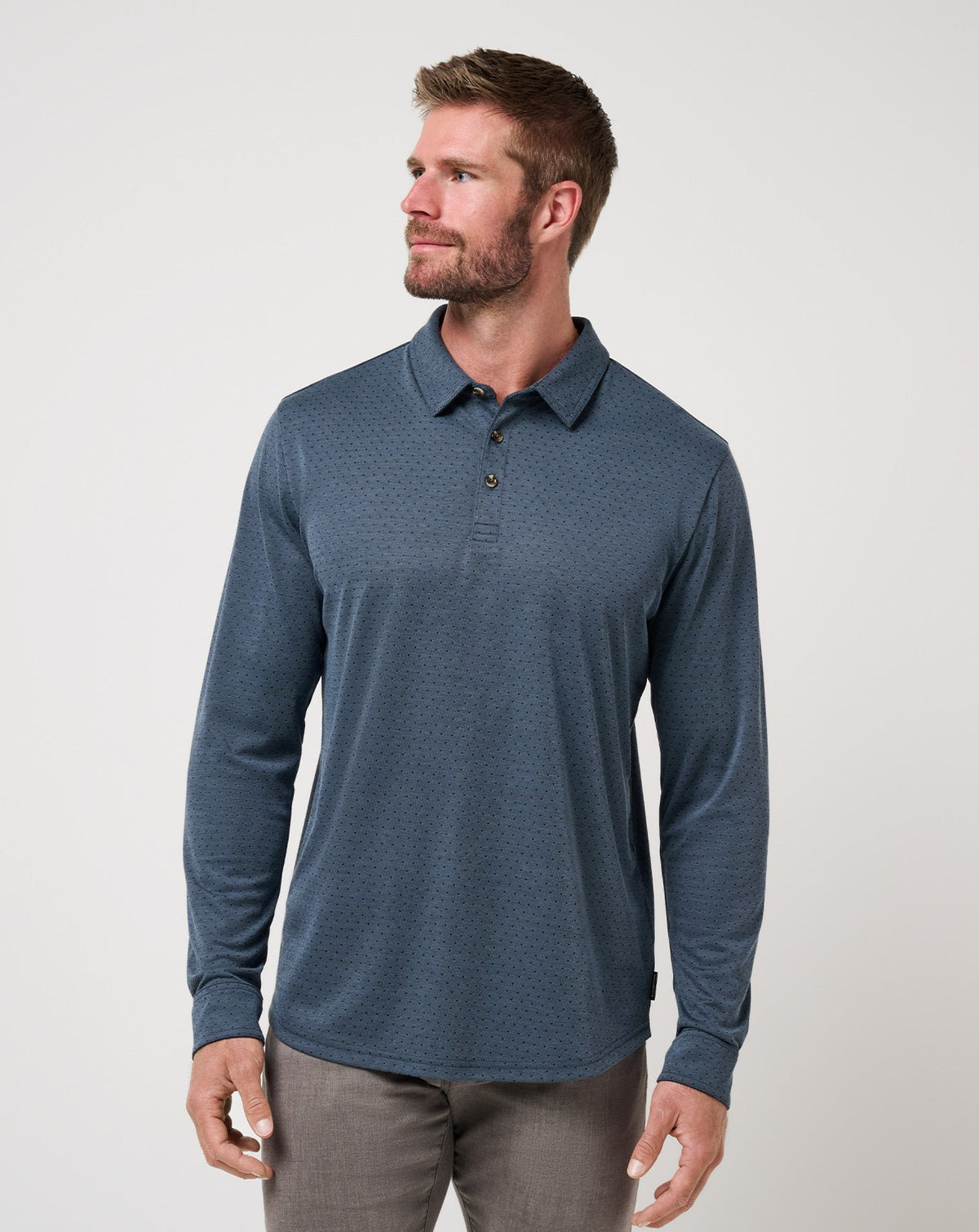 TravisMathew | Handsome Town Long Sleeve Polo