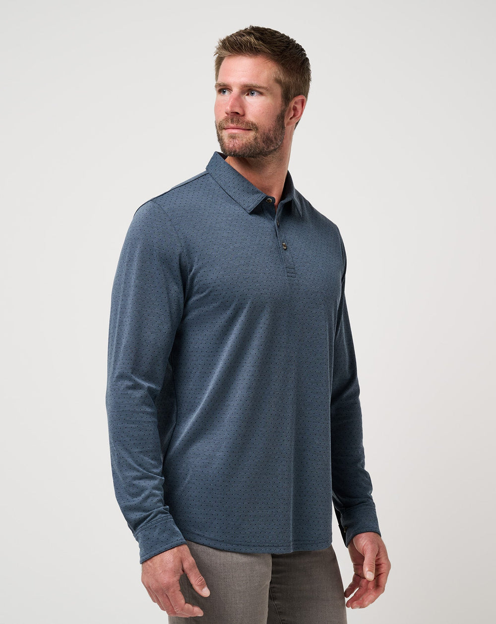 TravisMathew | Handsome Town Long Sleeve Polo