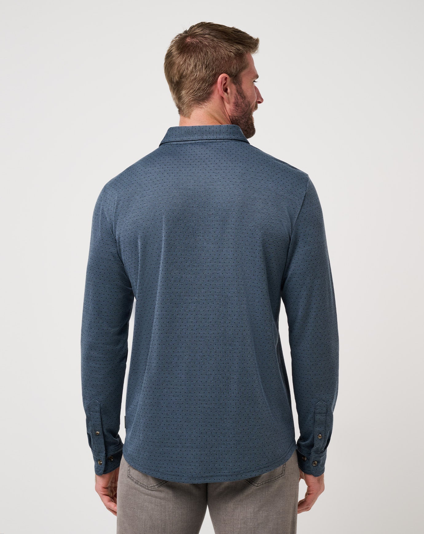 TravisMathew | Handsome Town Long Sleeve Polo