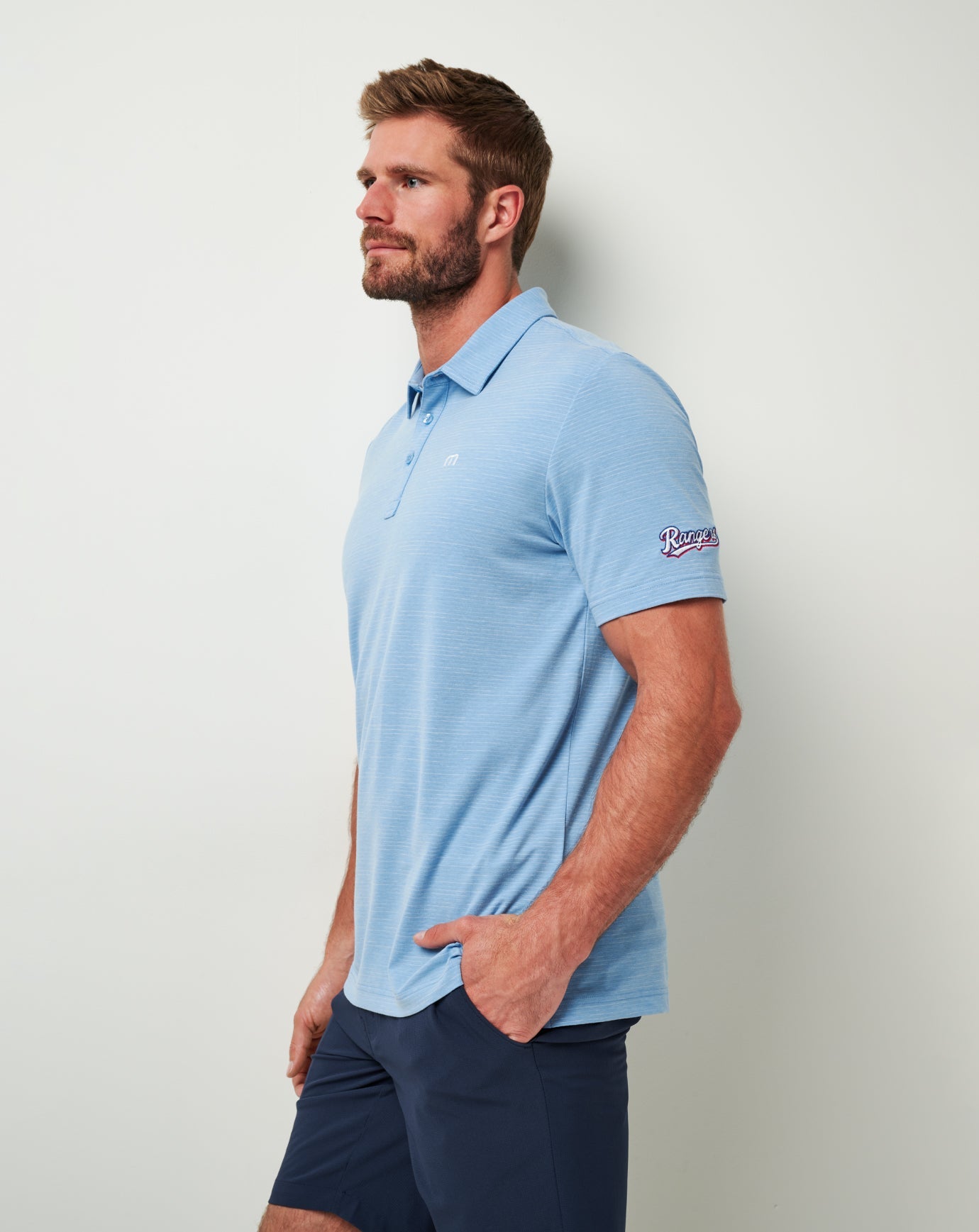 TravisMathew | Texas Rangers The Heater Polo