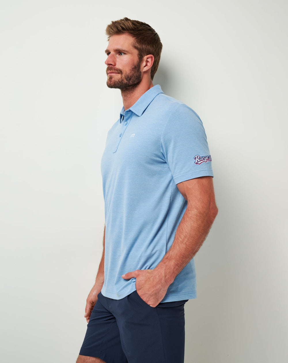 TravisMathew | Texas Rangers The Heater Polo