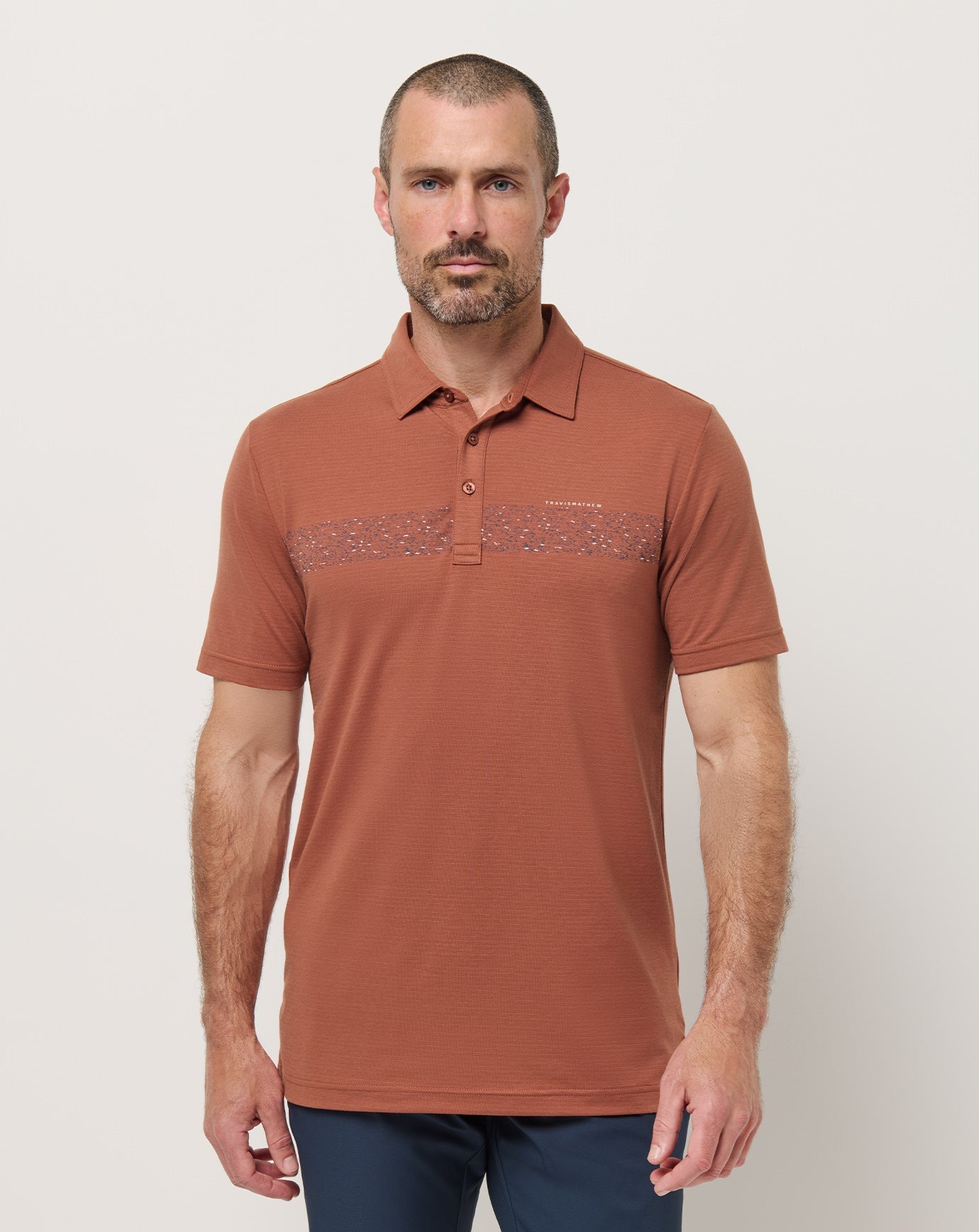 TravisMathew | The Heater Chest Stripe Polo