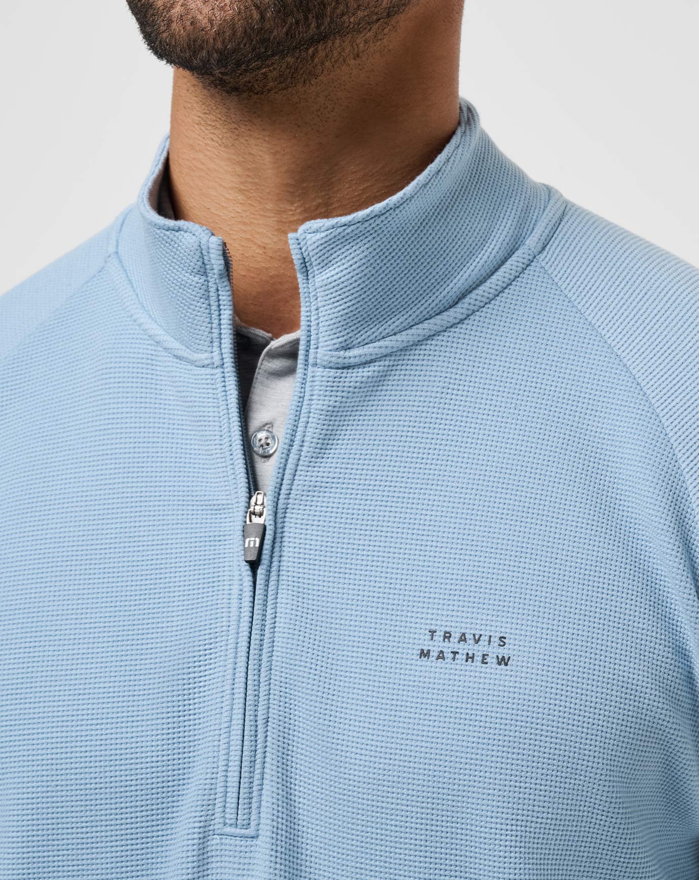 TravisMathew | Performance Waffle Quarter Zip