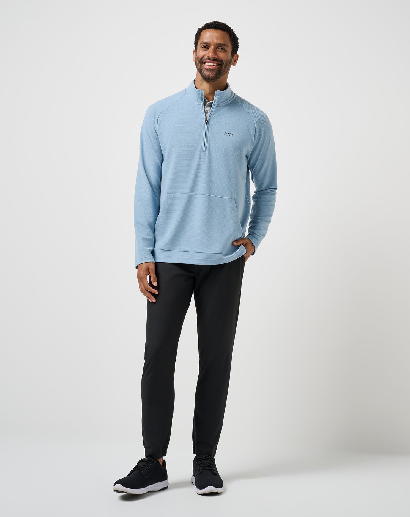TravisMathew | Performance Waffle Quarter Zip