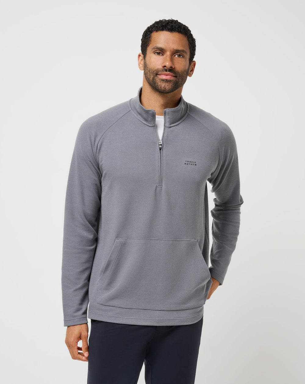 TravisMathew | Performance Waffle Quarter Zip