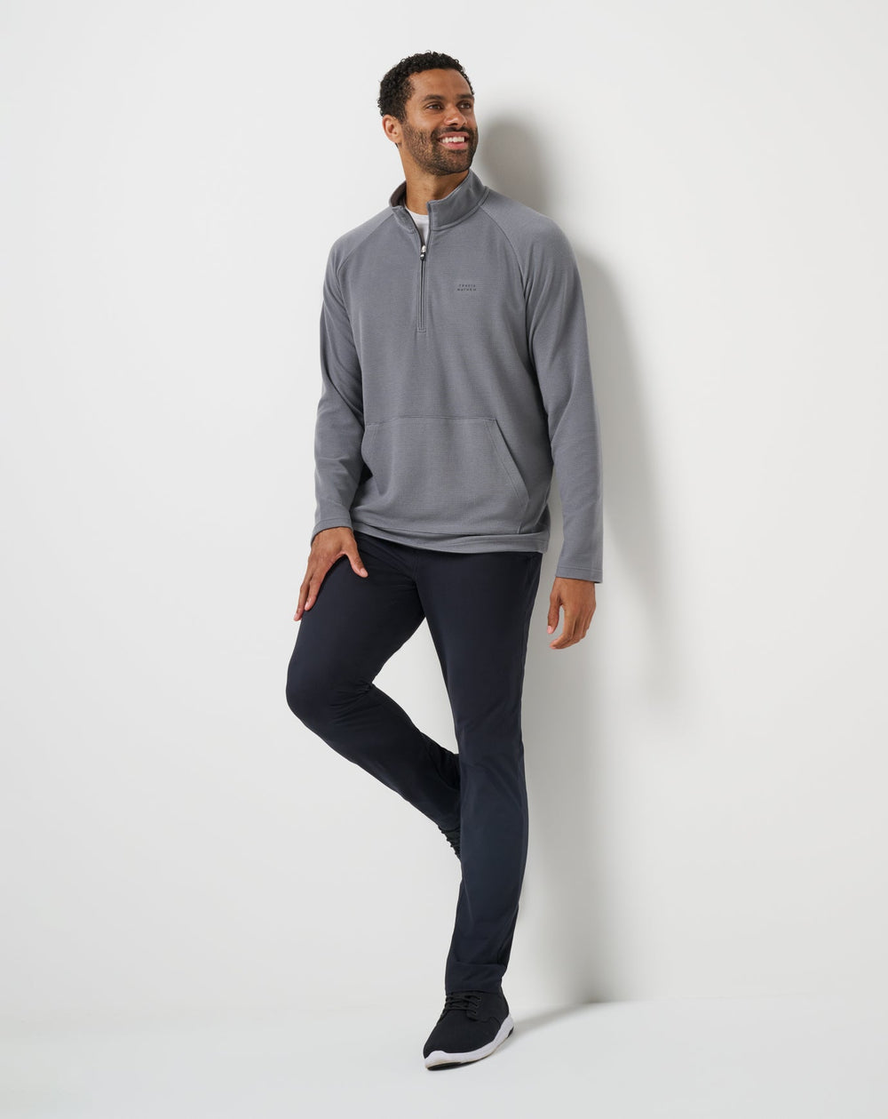 TravisMathew | Performance Waffle Quarter Zip