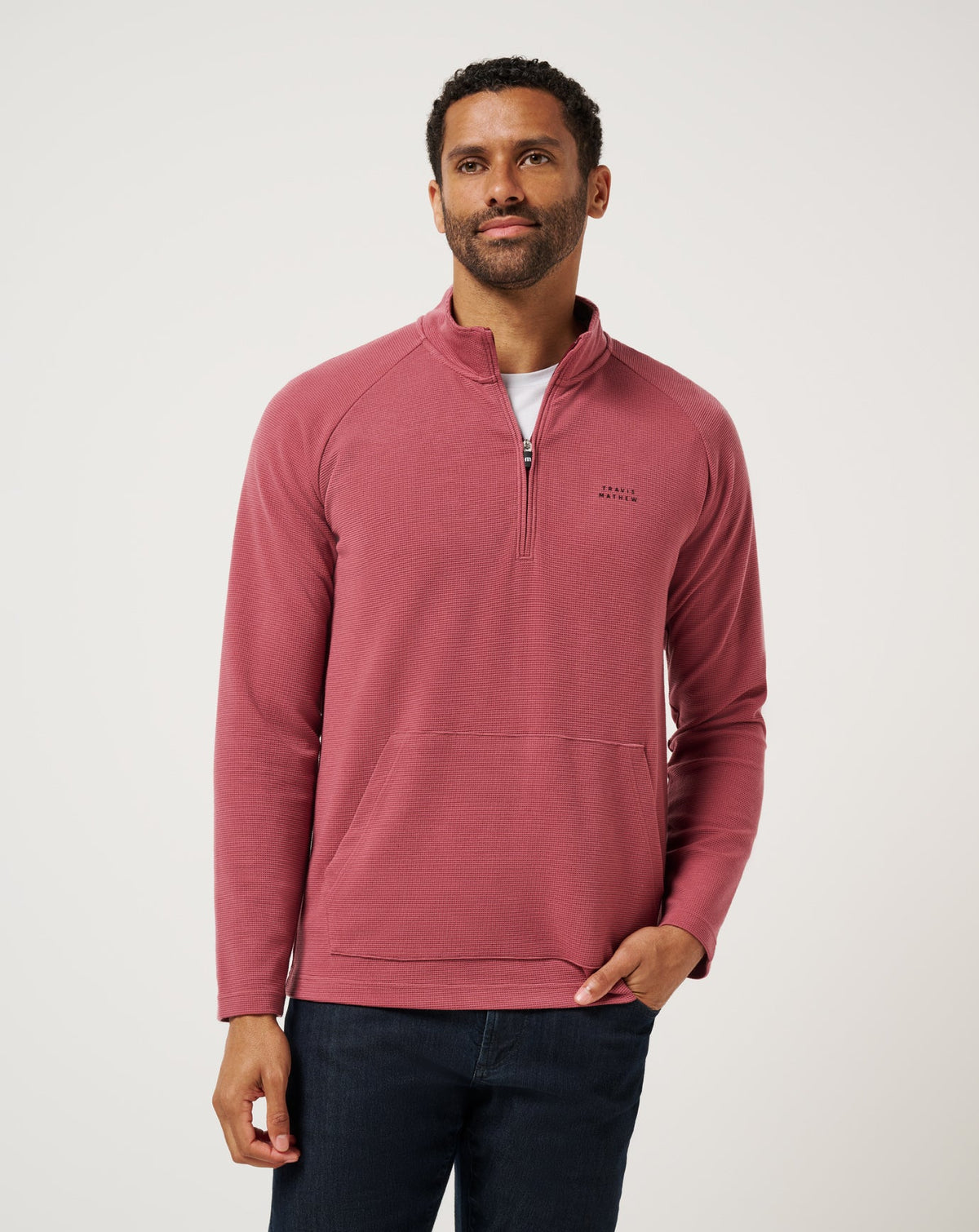TravisMathew | Performance Waffle Quarter Zip