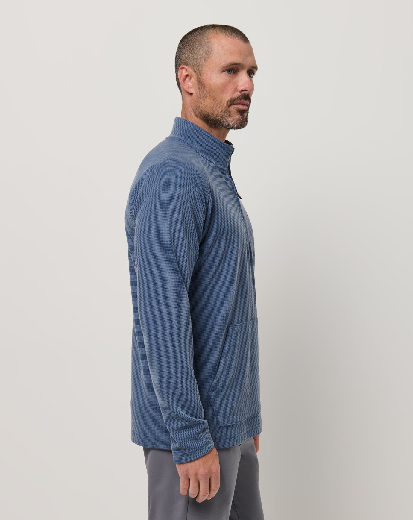 TravisMathew | Performance Waffle Quarter Zip