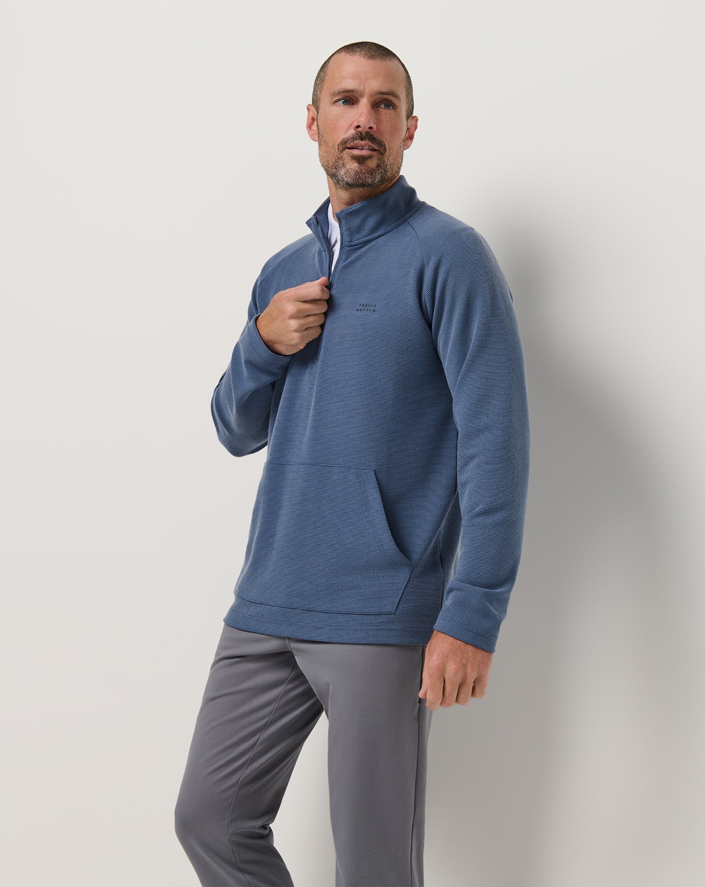 TravisMathew | Performance Waffle Quarter Zip
