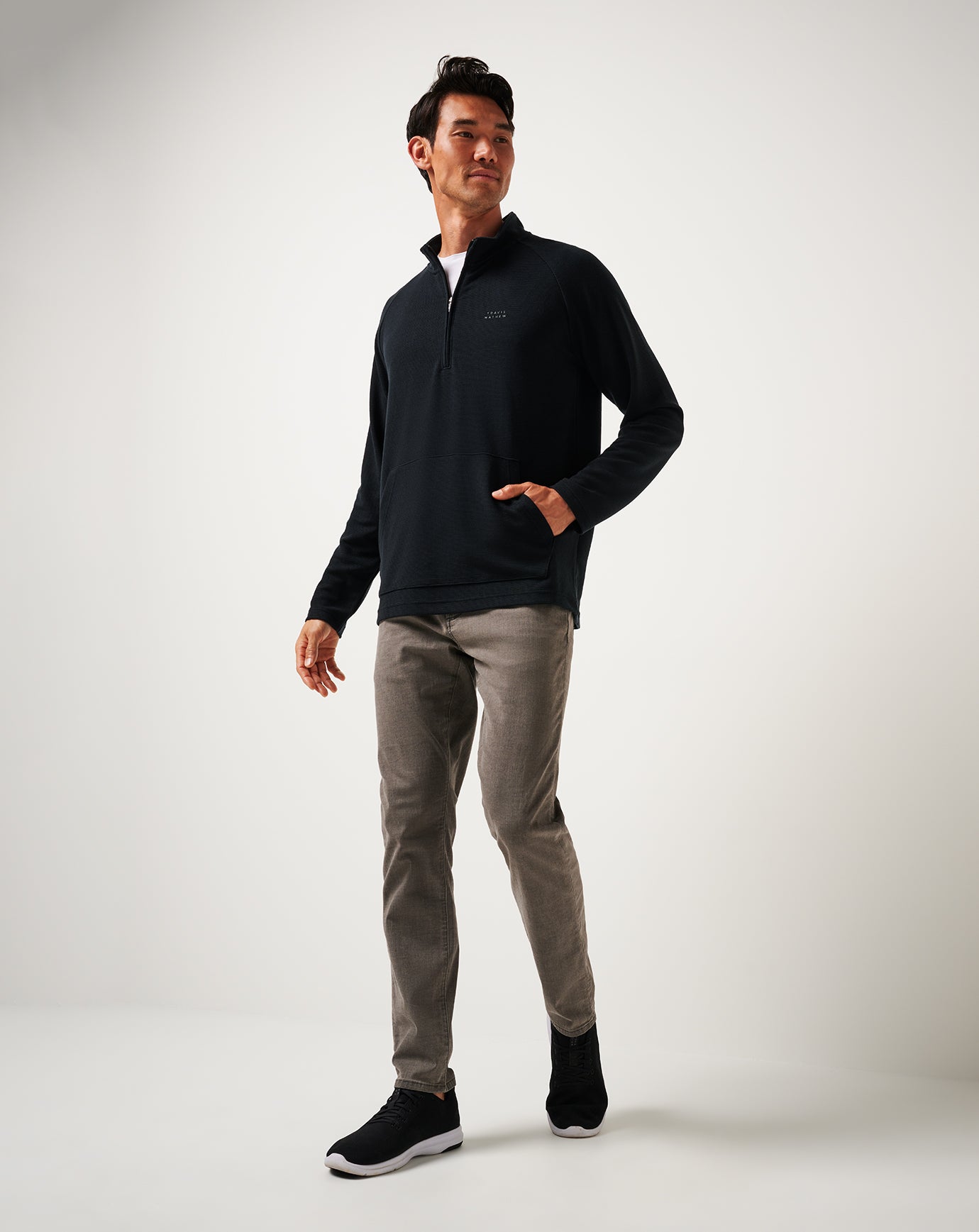 TravisMathew | Performance Waffle Quarter Zip