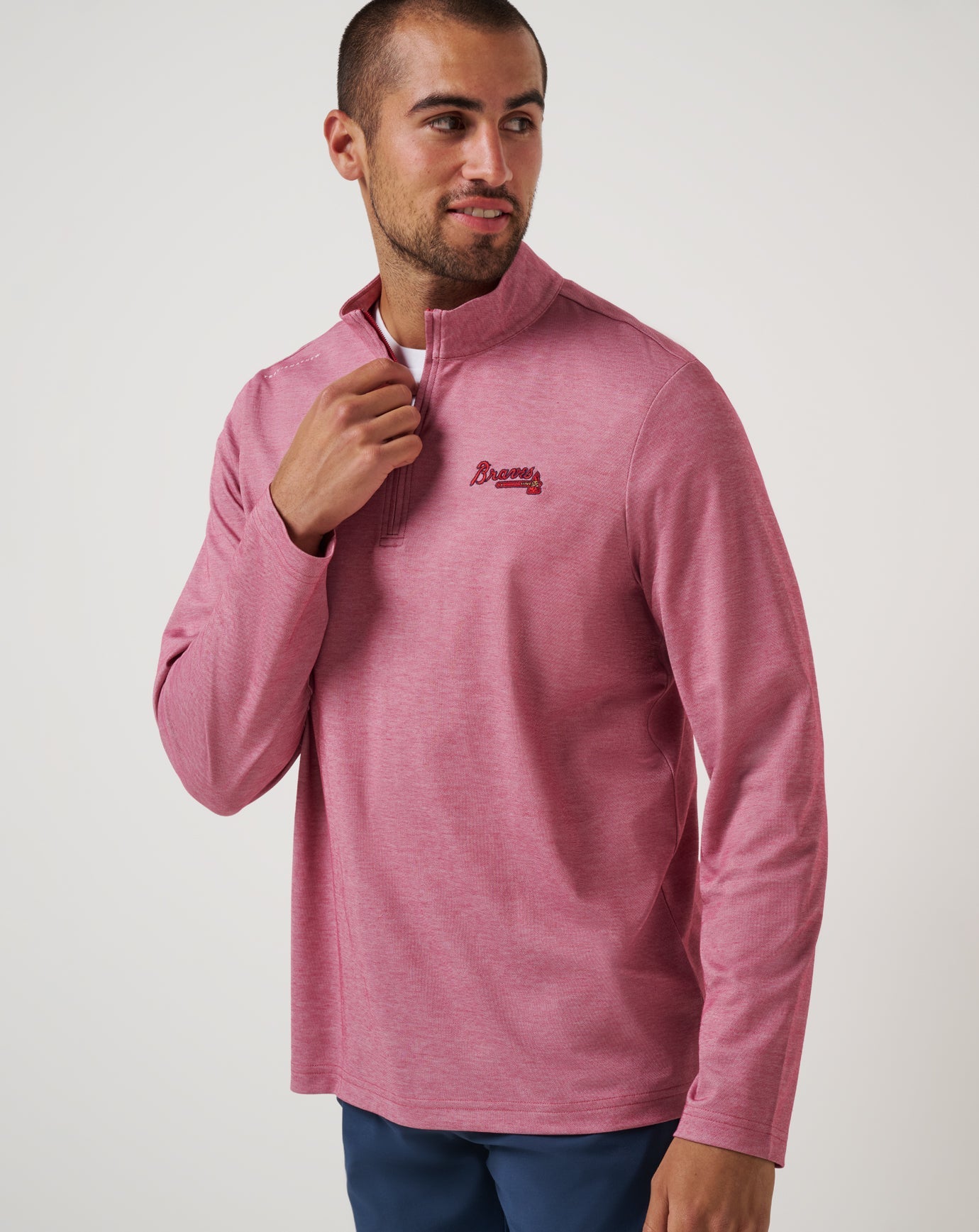 TravisMathew | Atlanta Braves Time To Tailgate Quarter Zip