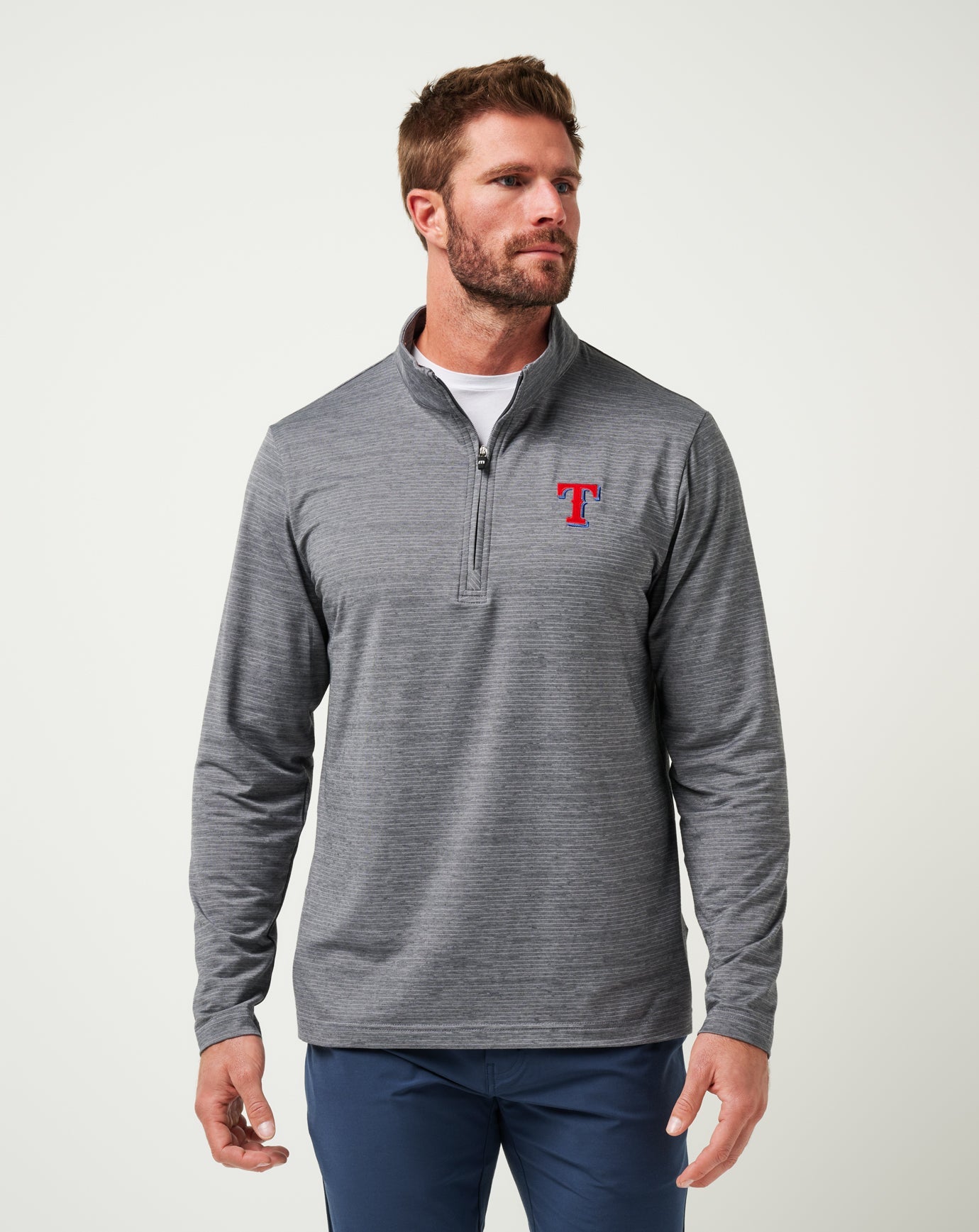 TravisMathew | Texas Rangers The Heater Quarter Zip