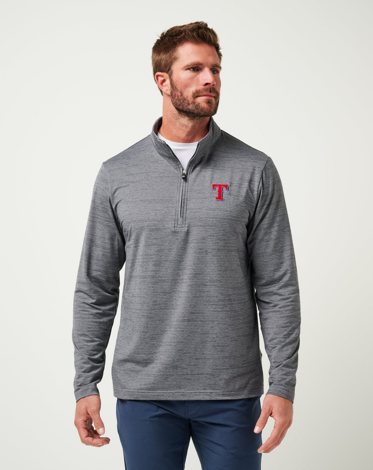 TravisMathew | Texas Rangers The Heater Quarter Zip