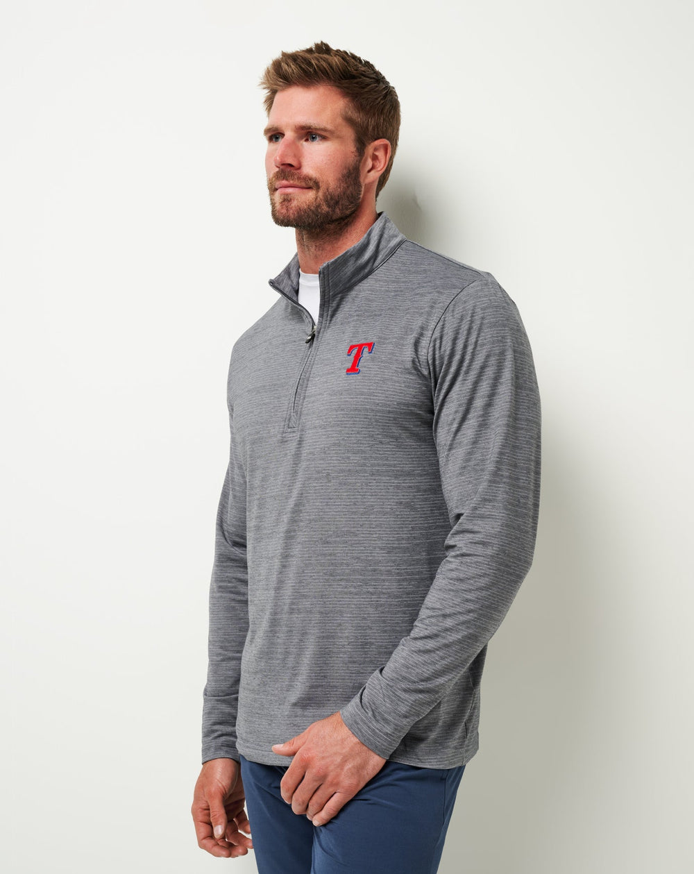 TravisMathew | Texas Rangers The Heater Quarter Zip