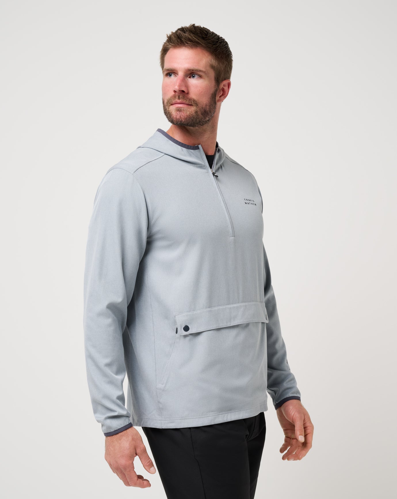 TravisMathew | Out Of Pocket Hooded Quarter Zip