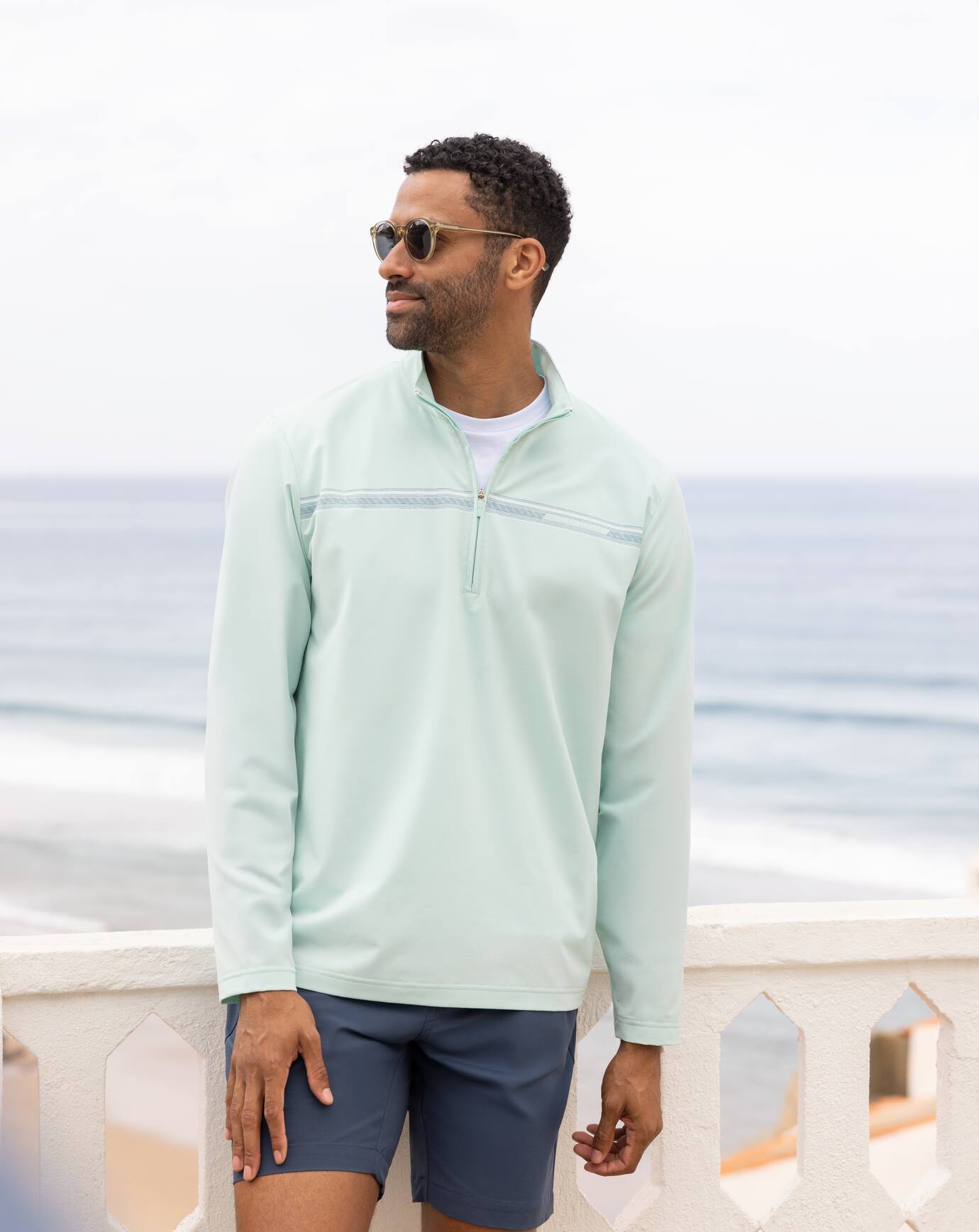 TravisMathew | On The Map Quarter Zip