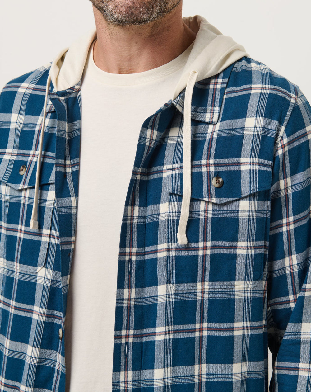 TravisMathew | Cloud Flannel Hooded Button-Up