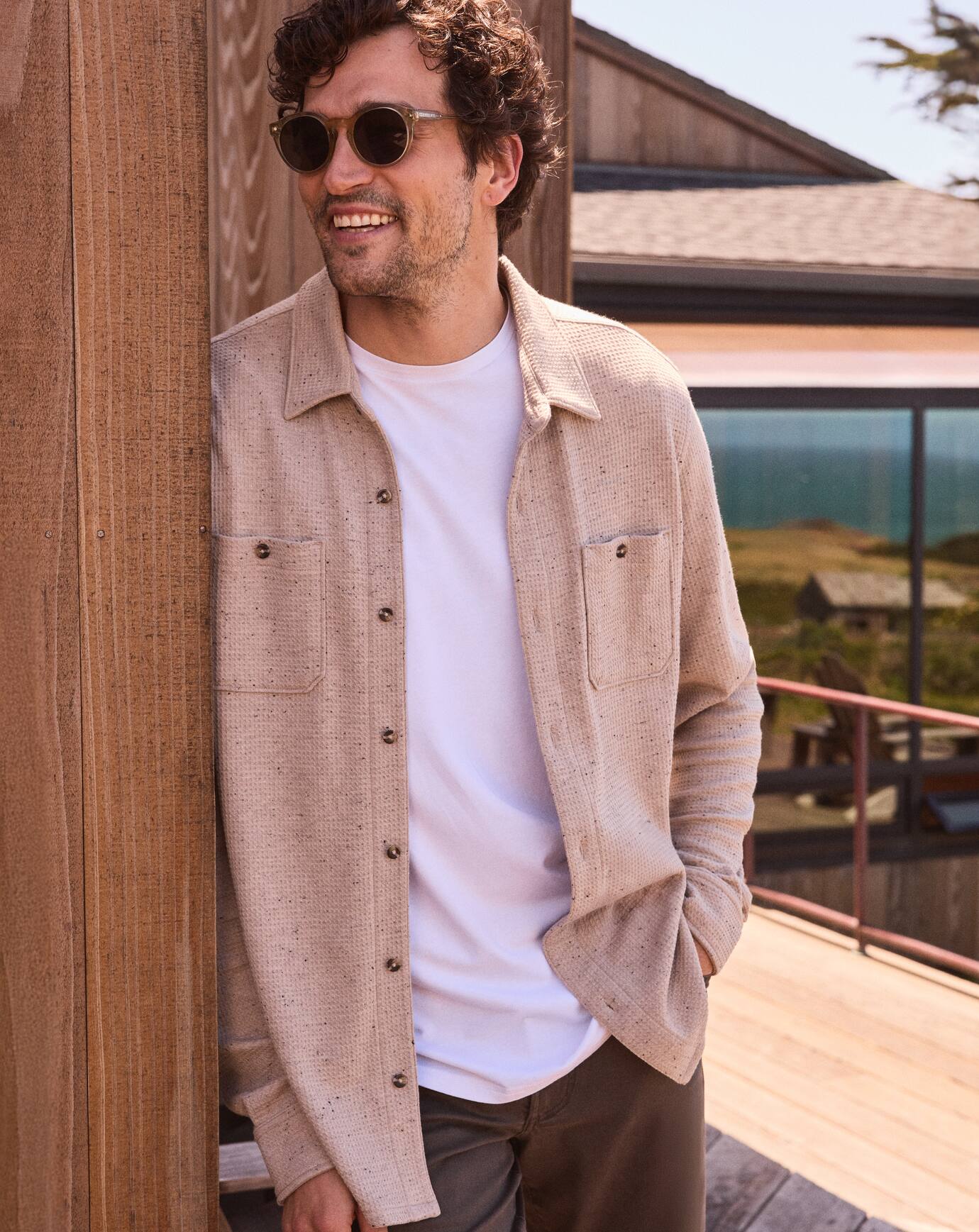 TravisMathew | Cloud Waffle Shirt Jacket