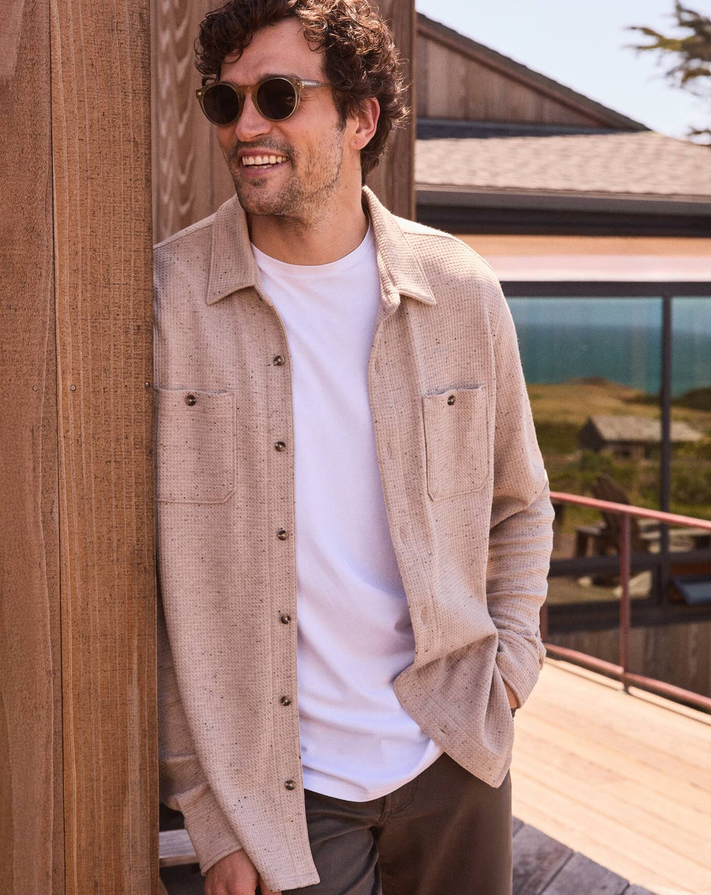 TravisMathew | Cloud Waffle Shirt Jacket