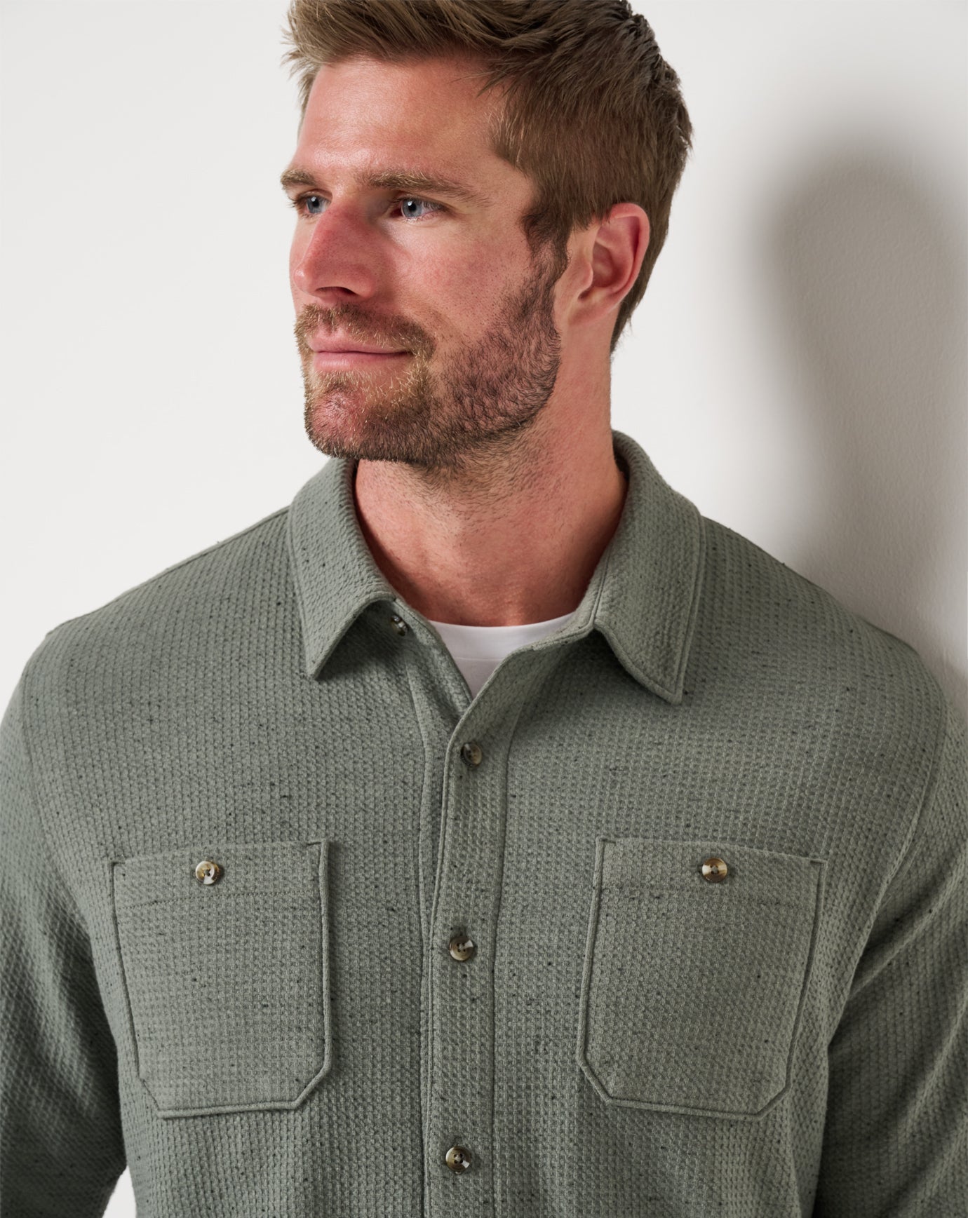 TravisMathew | Cloud Waffle Shirt Jacket