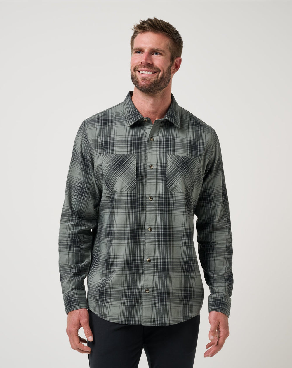 TravisMathew | Cloud Flannel Plaid Button-Up