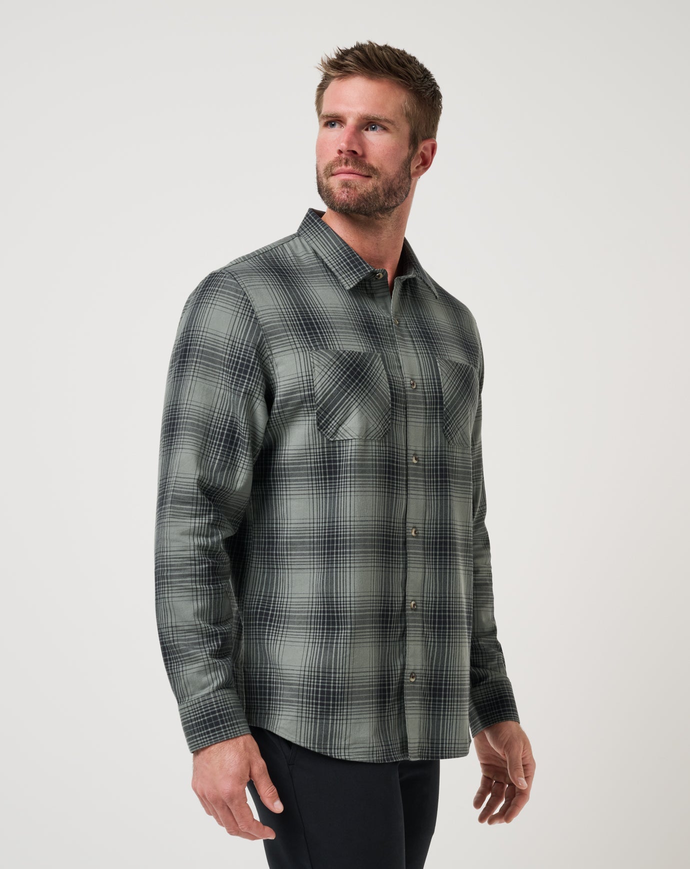 TravisMathew | Cloud Flannel Plaid Button-Up