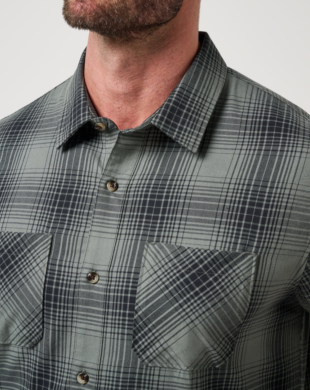 TravisMathew | Cloud Flannel Plaid Button-Up