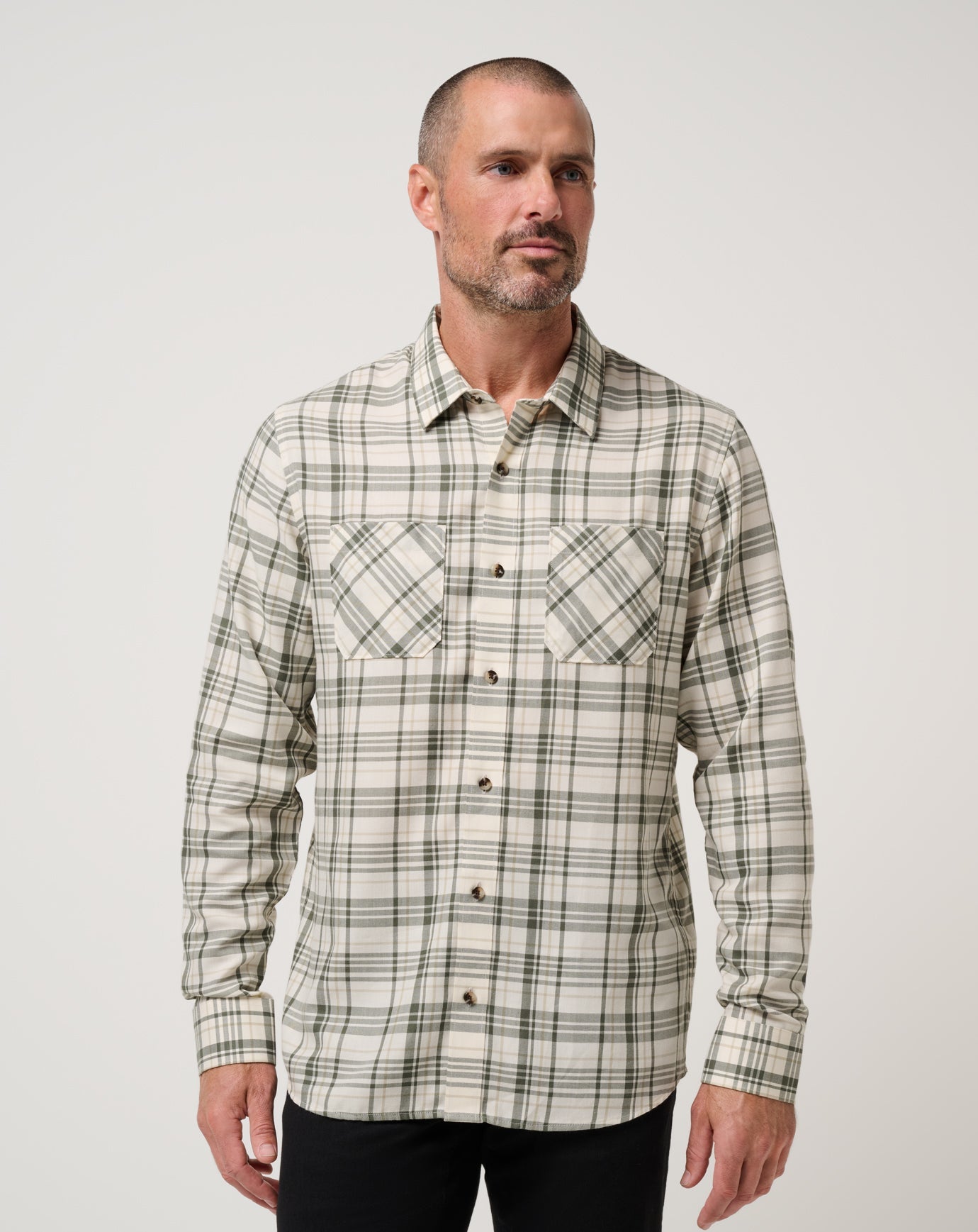 TravisMathew | Cloud Flannel Plaid Button-Up