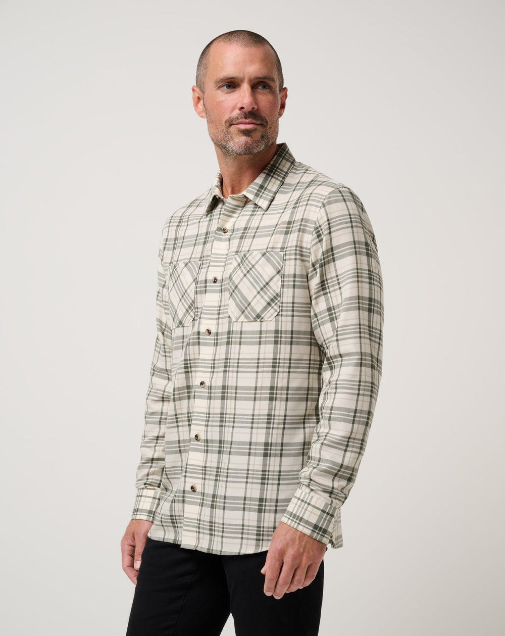 TravisMathew | Cloud Flannel Plaid Button-Up