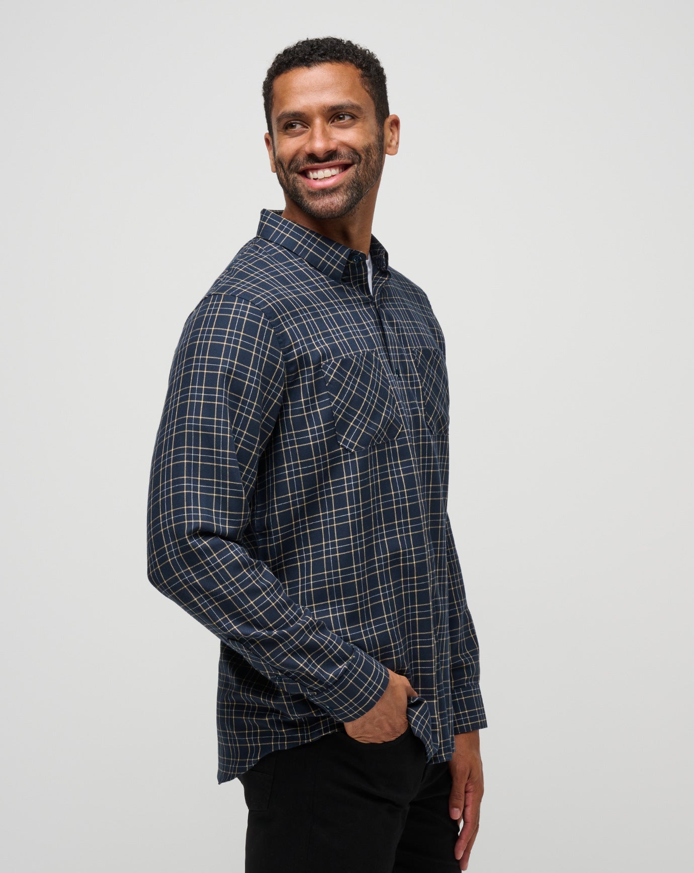 TravisMathew | Cloud Flannel Plaid Button-Up
