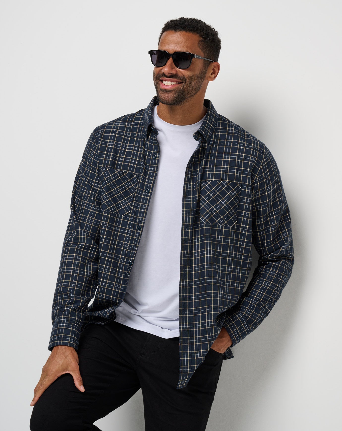 TravisMathew | Cloud Flannel Plaid Button-Up