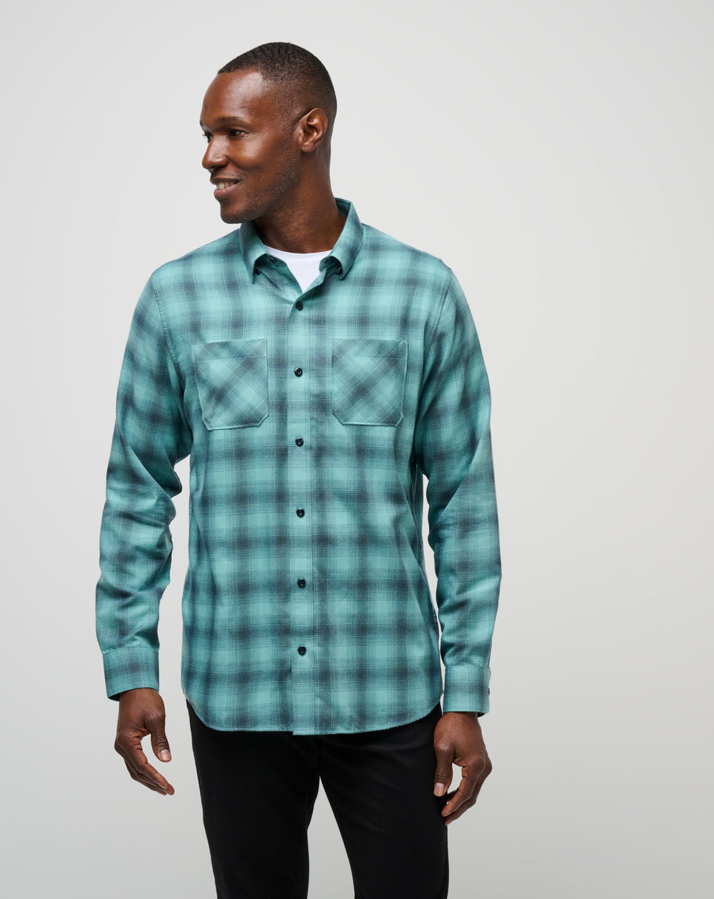 TravisMathew | Cloud Flannel Plaid Button-Up