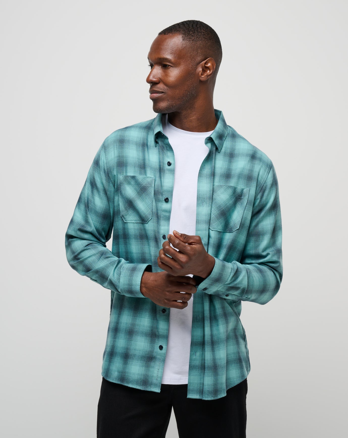 TravisMathew | Cloud Flannel Plaid Button-Up