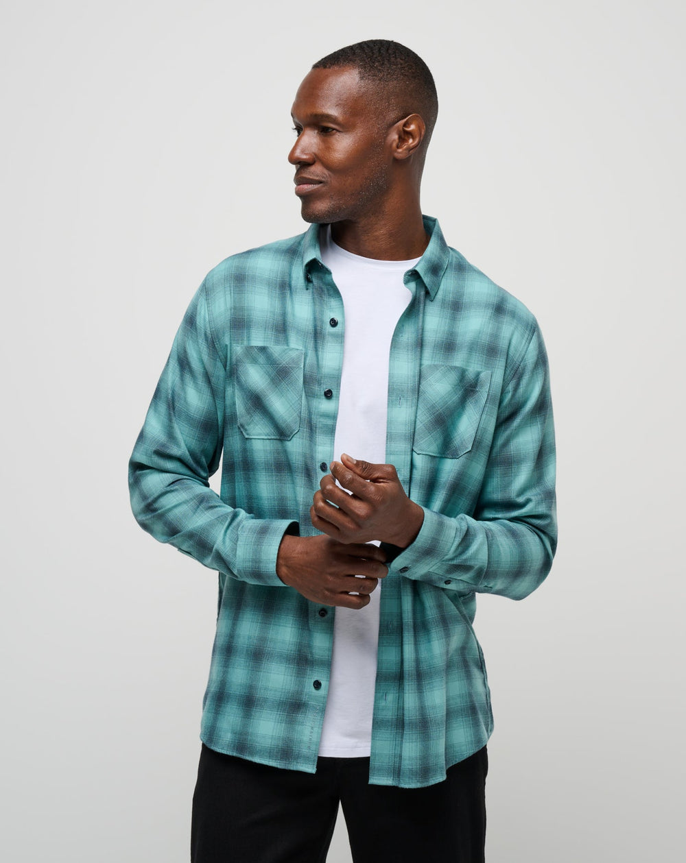 TravisMathew | Cloud Flannel Plaid Button-Up
