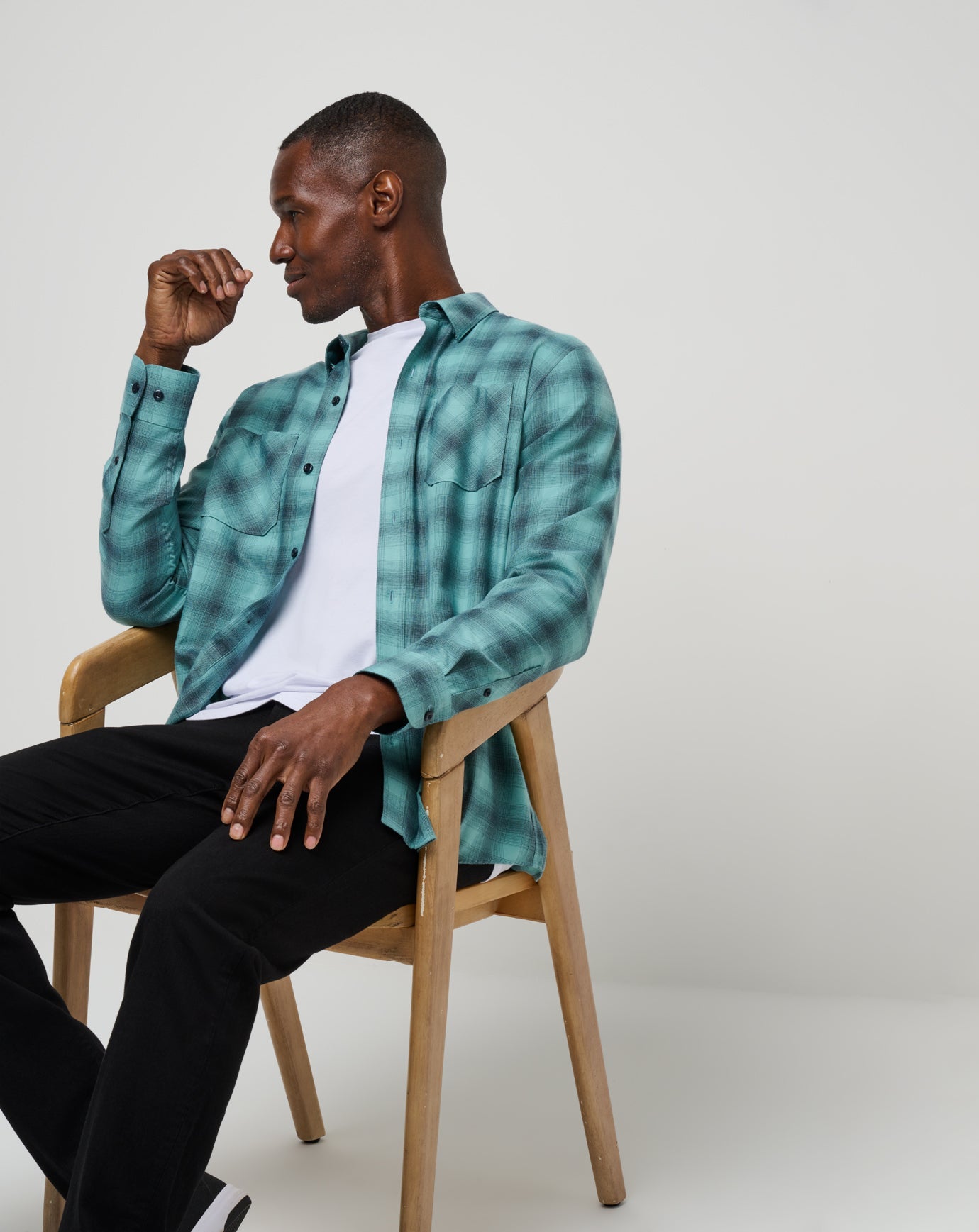 TravisMathew | Cloud Flannel Plaid Button-Up