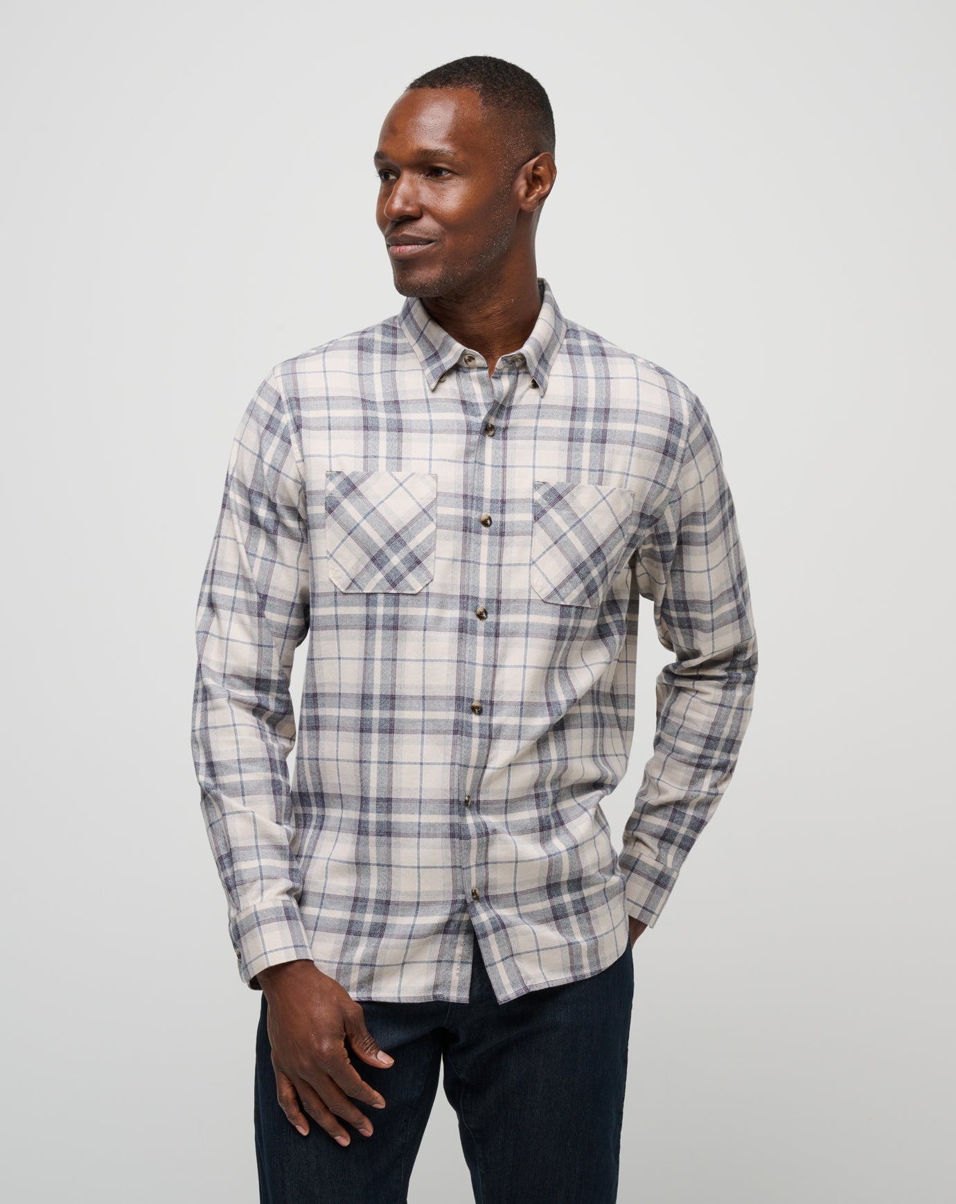 TravisMathew | Cloud Flannel Plaid Button-Up
