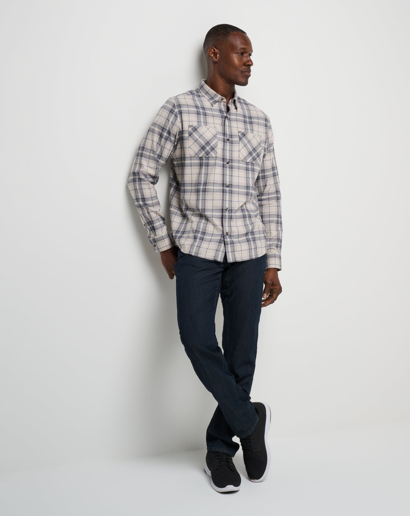 TravisMathew | Cloud Flannel Plaid Button-Up