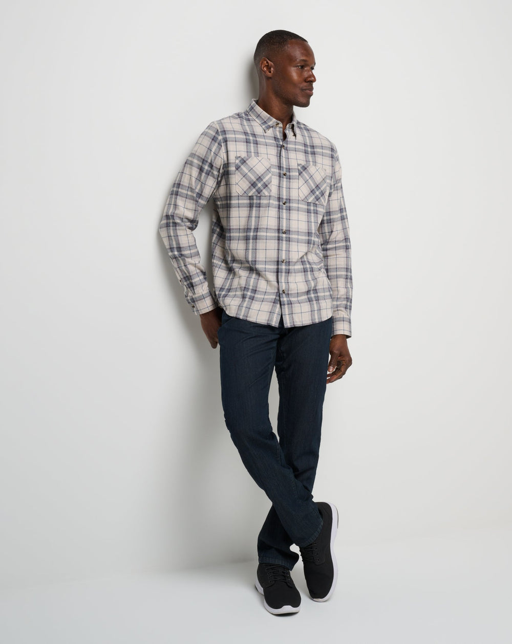 TravisMathew | Cloud Flannel Plaid Button-Up