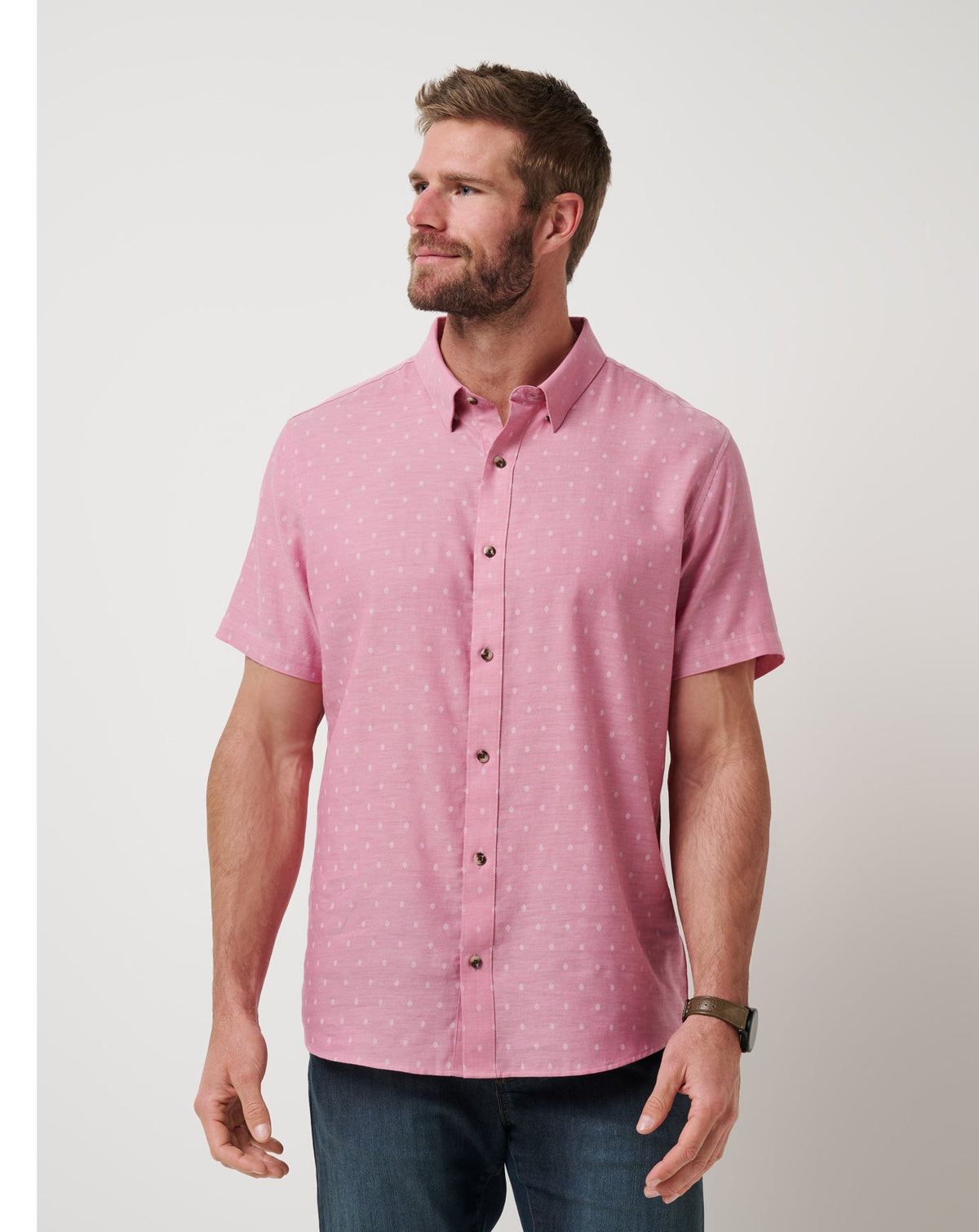 TravisMathew | Early Check In Button-Up