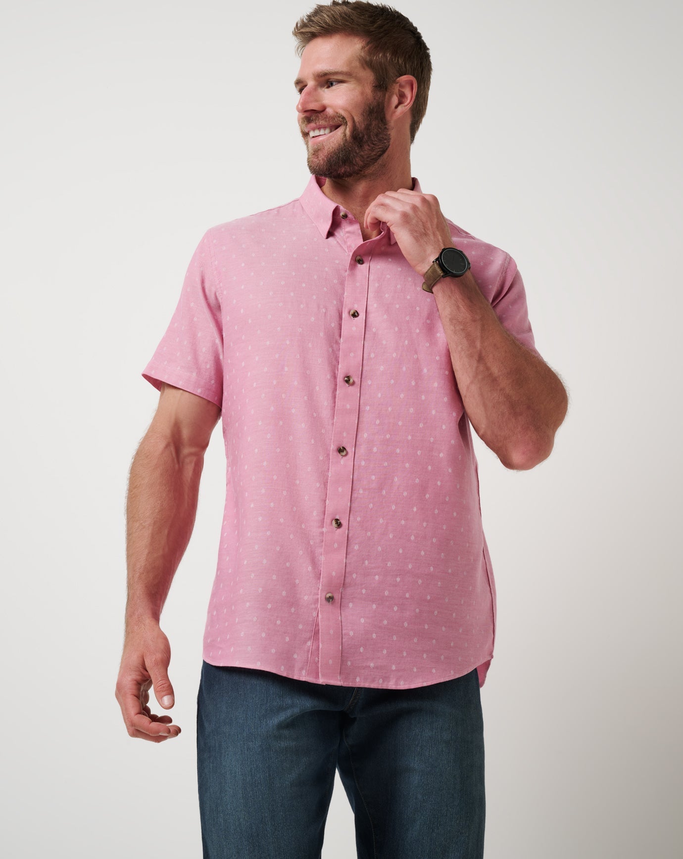 TravisMathew | Early Check In Button-Up