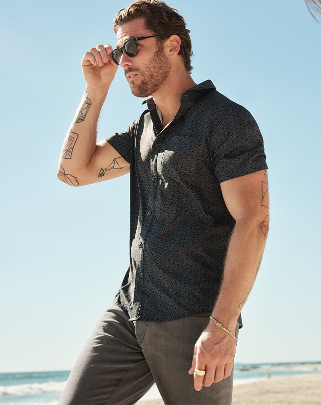 TravisMathew | Techwoven Country Mile Button-Up