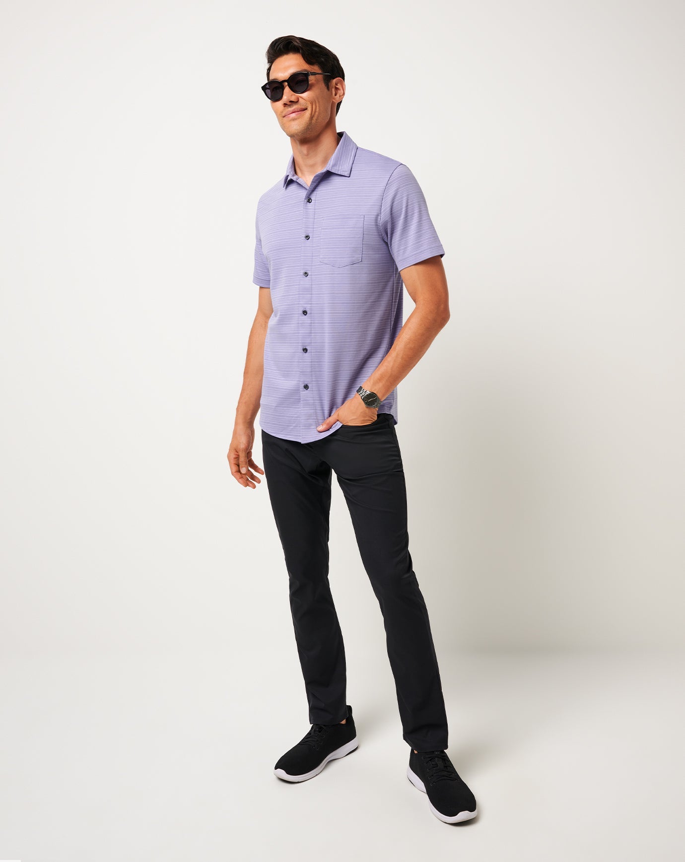 Travis Mathew Outlets Knit Trip To The City Button-Up Men