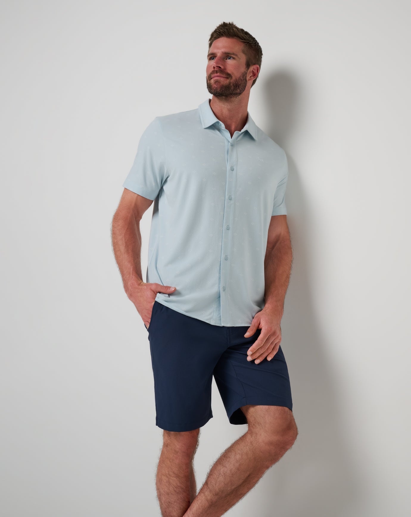Travis Mathew Outlets Shore Of It Button-Up Men