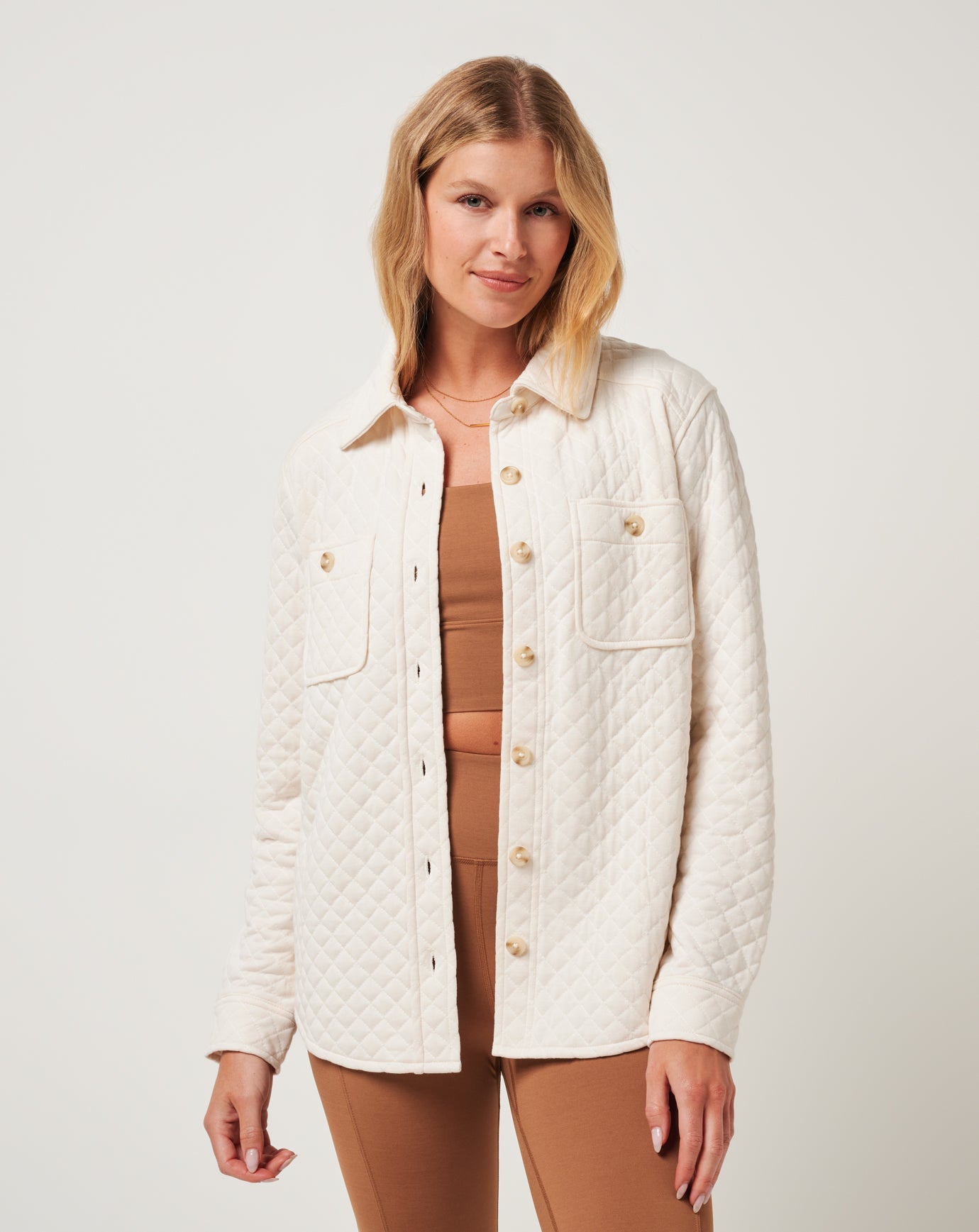 TravisMathew | Diamond Quilted Shacket