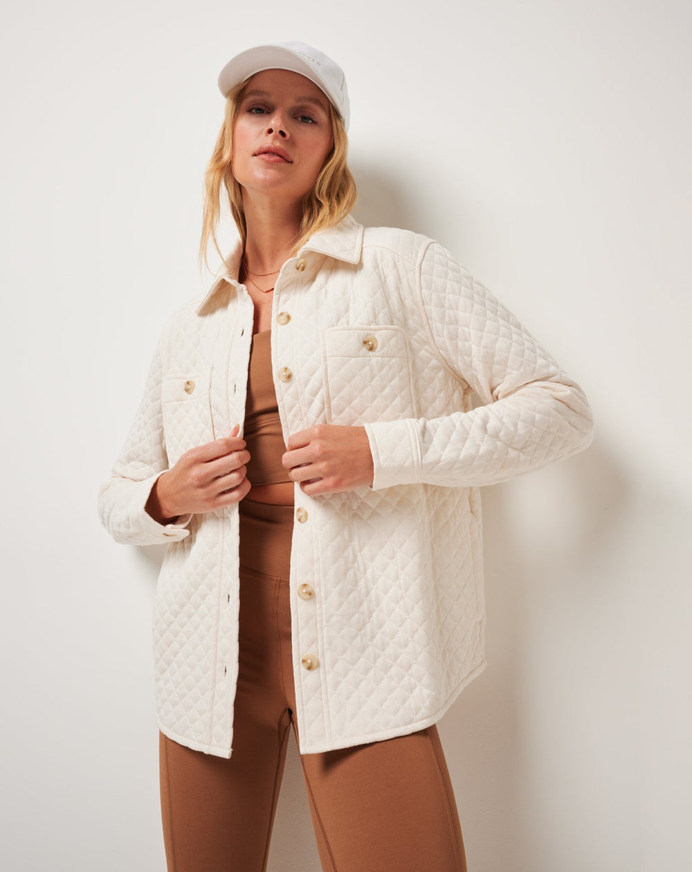 TravisMathew | Diamond Quilted Shacket
